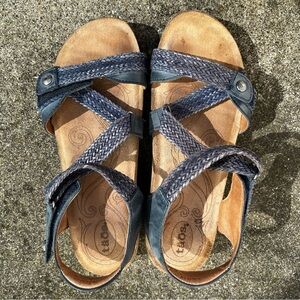 Tao's Trulie Lightweight Leather Platform Sandals Made in Spain 🇪🇸 Size 7-7.5